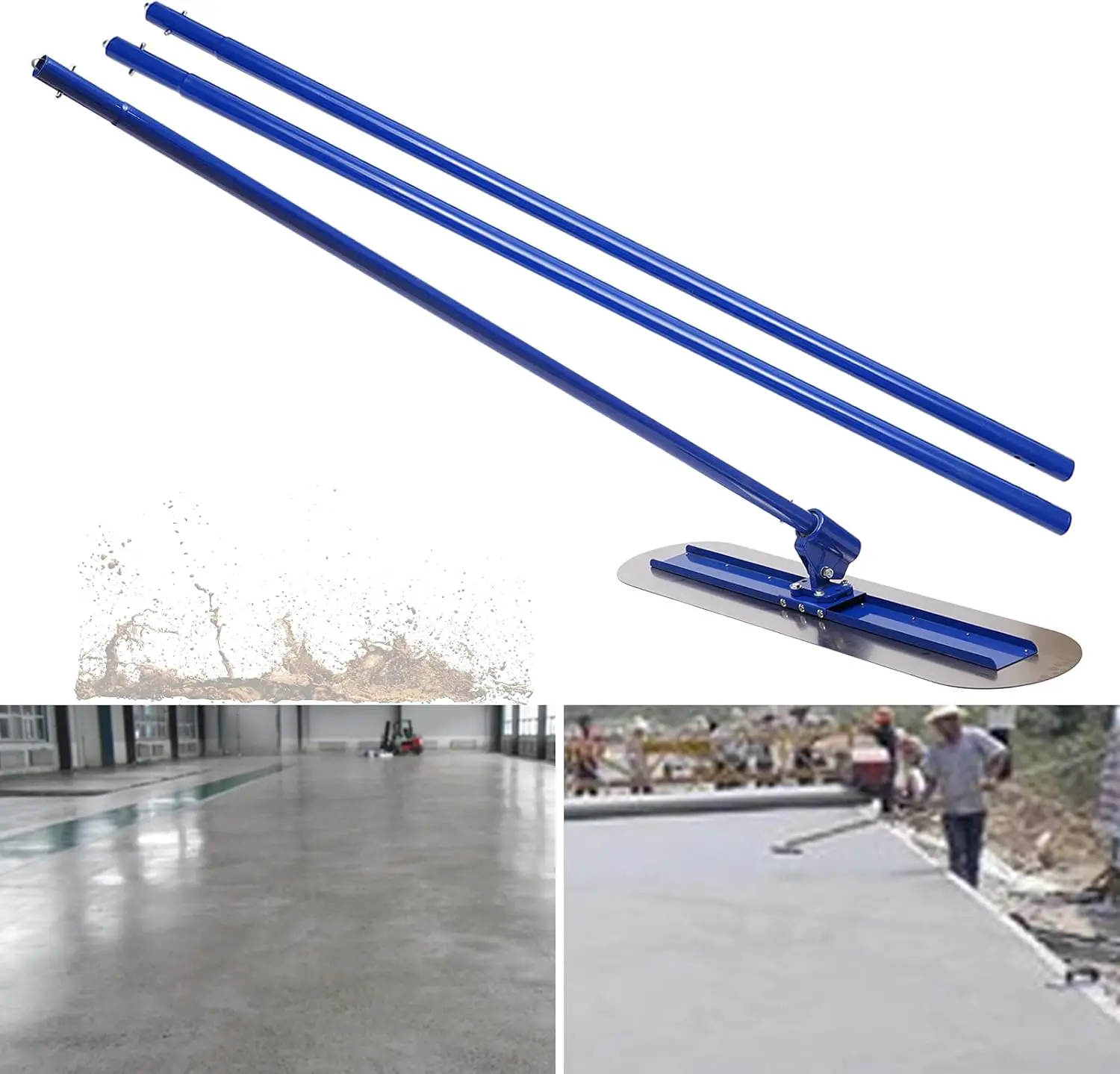 Finishing Trowel Bull Float Concrete Kit, Magnesium Concrete Tools Finishing Trowel Float Kit,Cement Tool Bull S