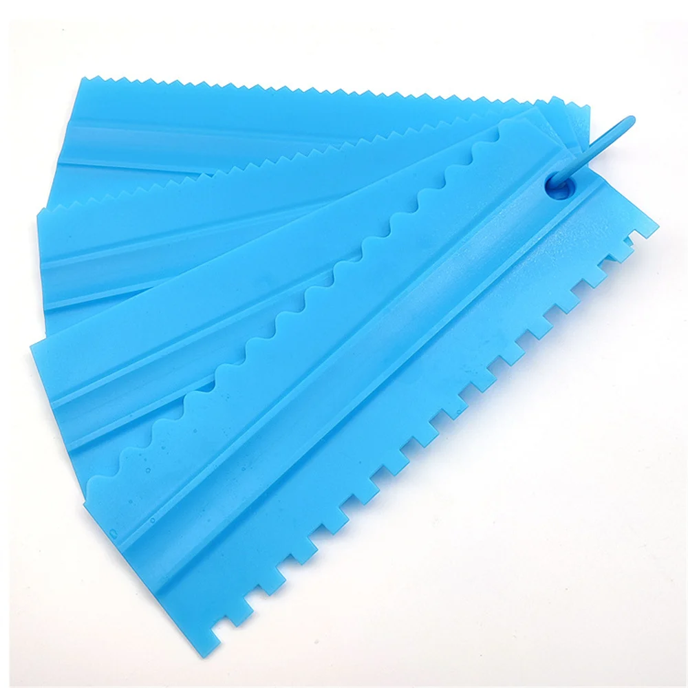 Description Picture 6 of item4Pcs/Set Cream Scraper PP Cream Smoother Pastry Icing Combs Spatulas DIY Baking Tools Bakery Accessories Cake Decorating Comb
