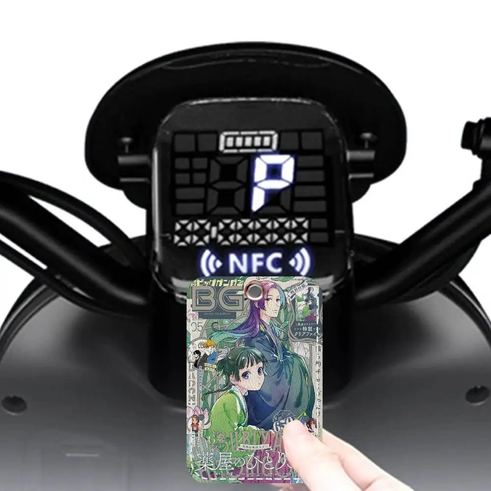 애니메이션 약사의 일기 사무용품 남녀 신용카드 키링 학생증 ID 카드 홀더 자격증 홀더 카드