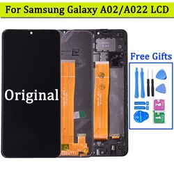 Écran tactile LCD avec châssis, 6.5 pouces, pour Samsung Galaxy A02 A022 SM-A022F A022F/DS