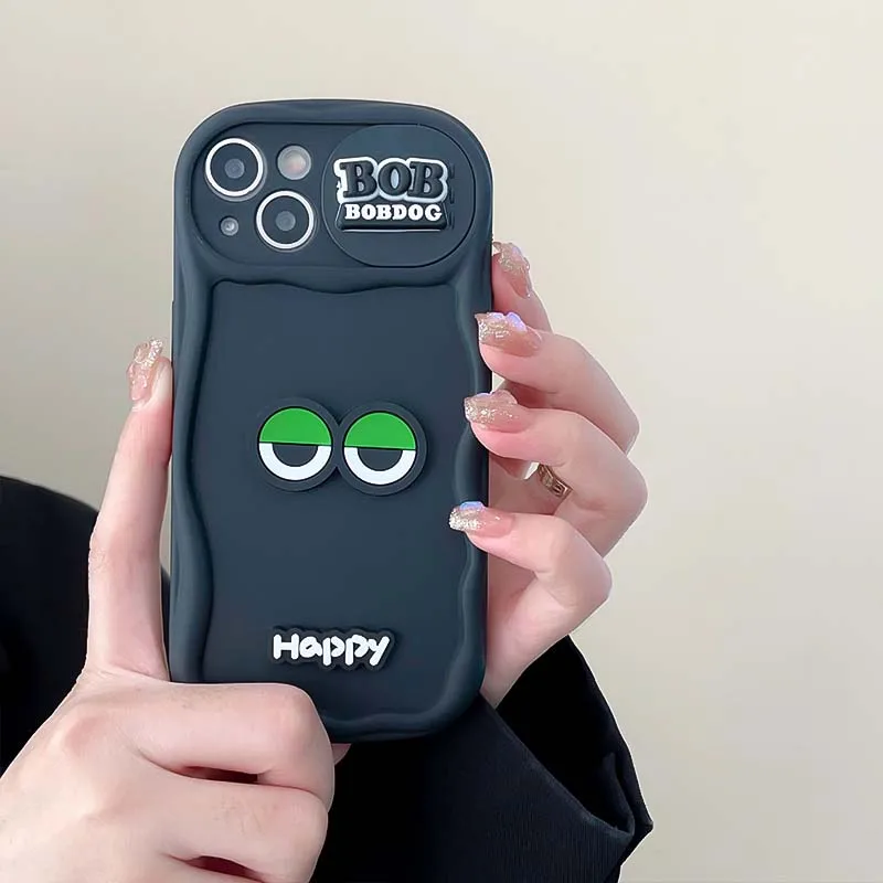 Phone Protective Case With 3d Cartoon Eyes For Iphone Series_voghion.com