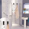 Stainless Steel Shower Hooks Glass Door Shower Hook Lightweight Bathroom Hooks Bath Shower Screen Towel Hanger Shower Door New 5
