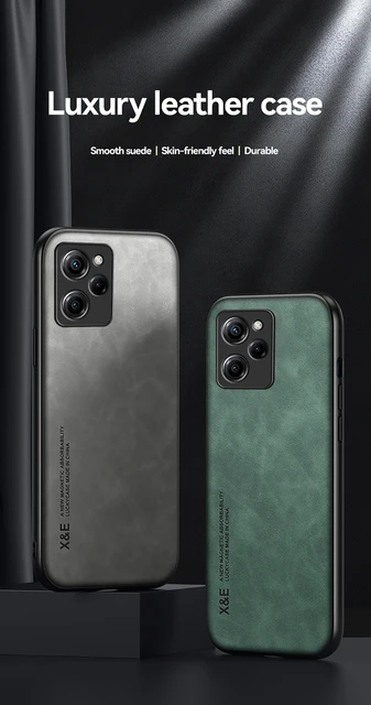 Funda Poco X5 Pro 5G Negra Magnetica con anilla. Tacto sedoso fabuloso.