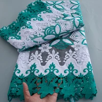 Blue Mesh Tulle Lace Fabric Sequin French Luxury Bride Dress Embroidery African Lace Fabric 2026 High Quality Net Material A3812 5