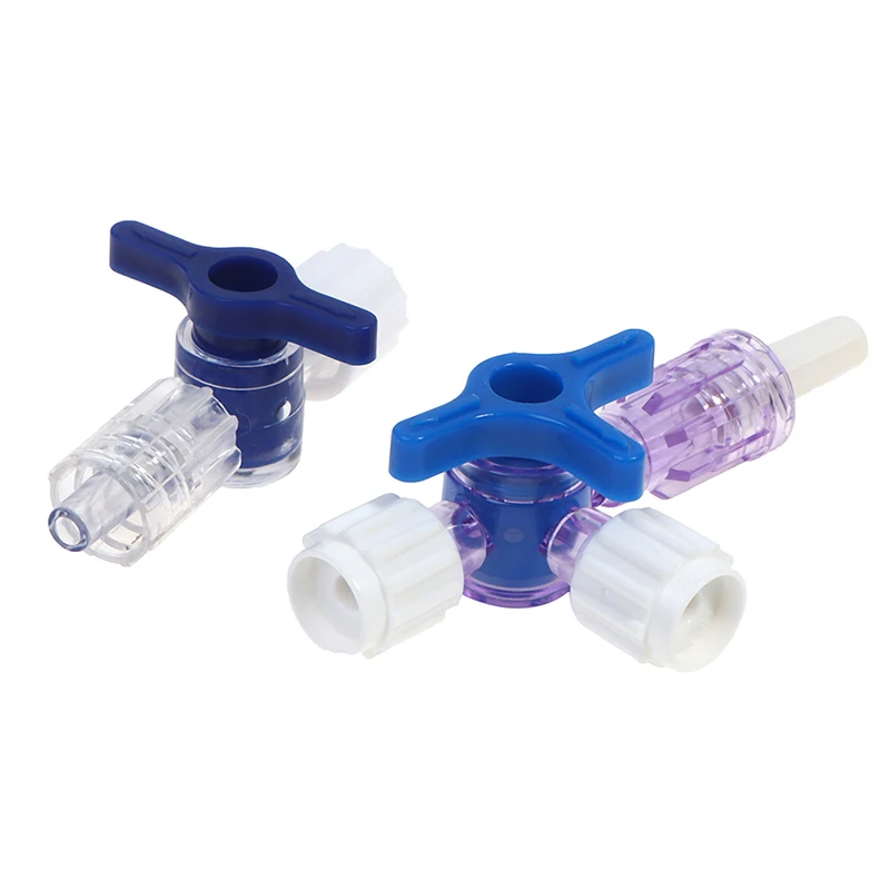 Clinical Hospital Luer Lock Adapter,Plastic Two Way Three Way Stop Cock