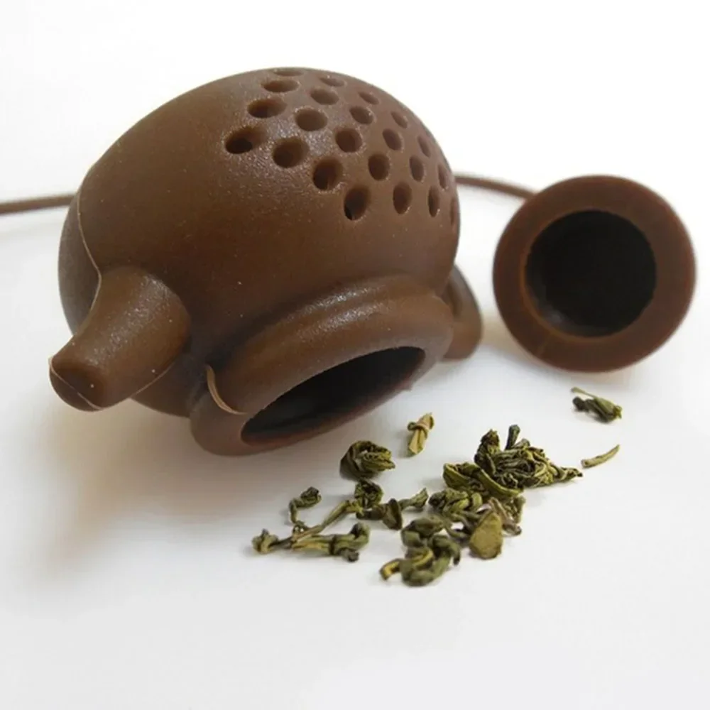 1PC Silicone Teapot-shape Tea Infuser