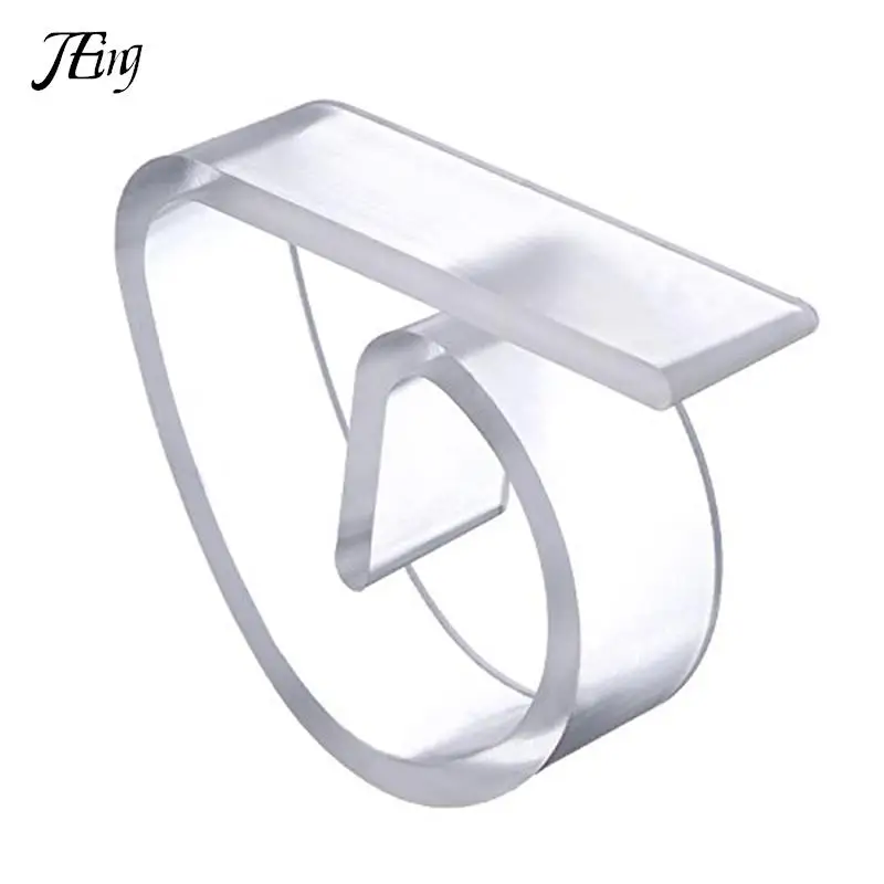 4pcs/lot Clear Plastic Tablecloth Clips Tablecloth Table Cover Clips