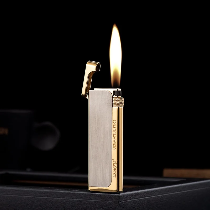 Zorro Z688 Ultra Thin Metal Lighter - Brushed Retro