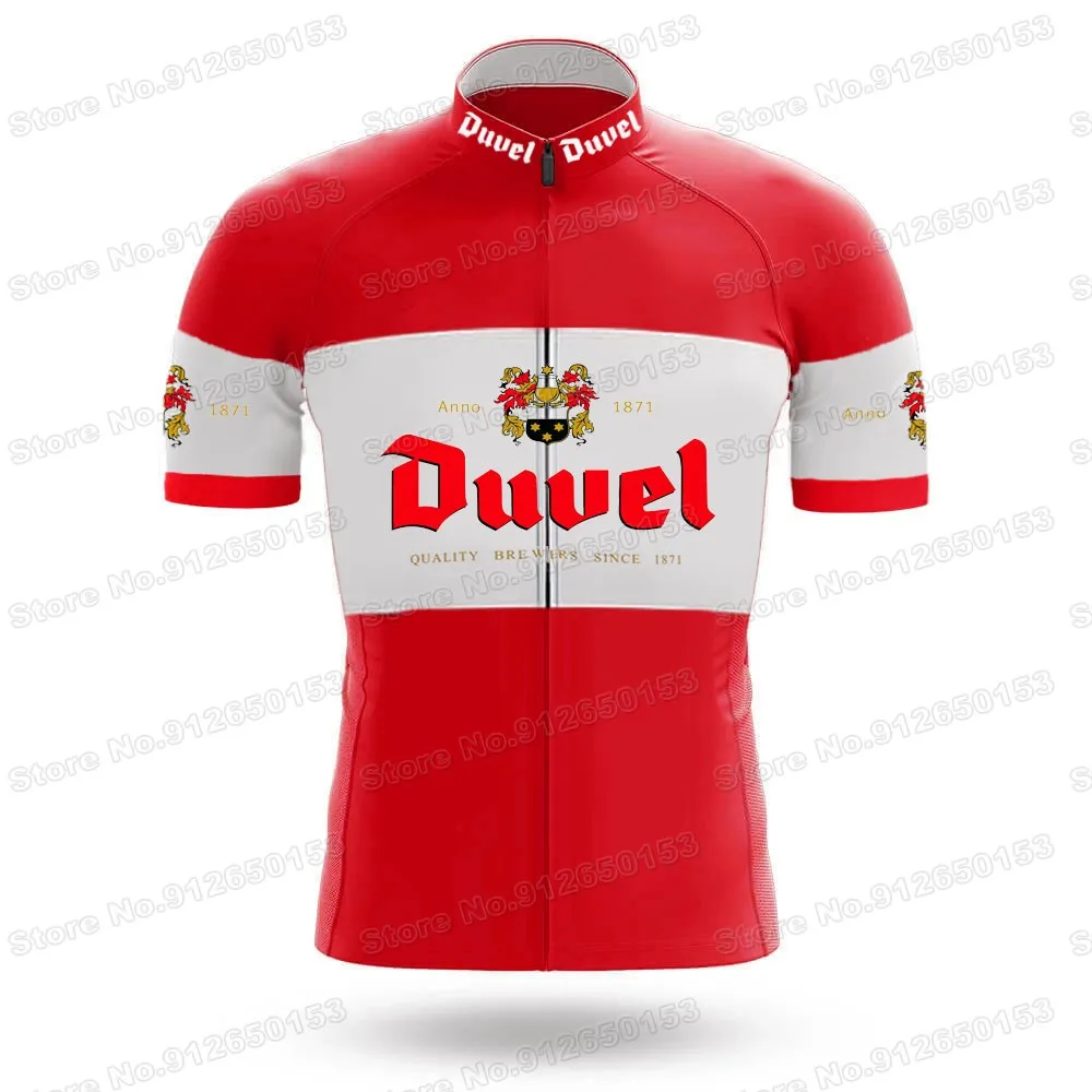 Duvel Cycling Jersey Short Sleeve Retro Beer Cycling Clothing Belgium Road Bike Shirt Bicycle Tops MTB Maillot Fietskleding bike cycling jersey bike cycling clothes