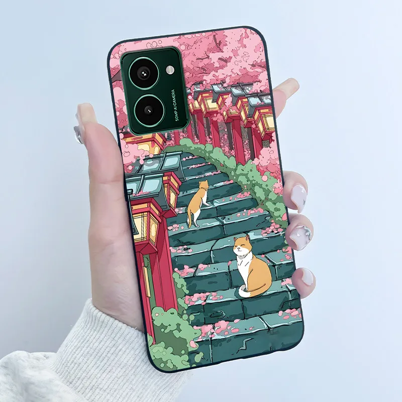 Cute Cartoon Soft Silicone Phone Case - Protective & Durable Cover