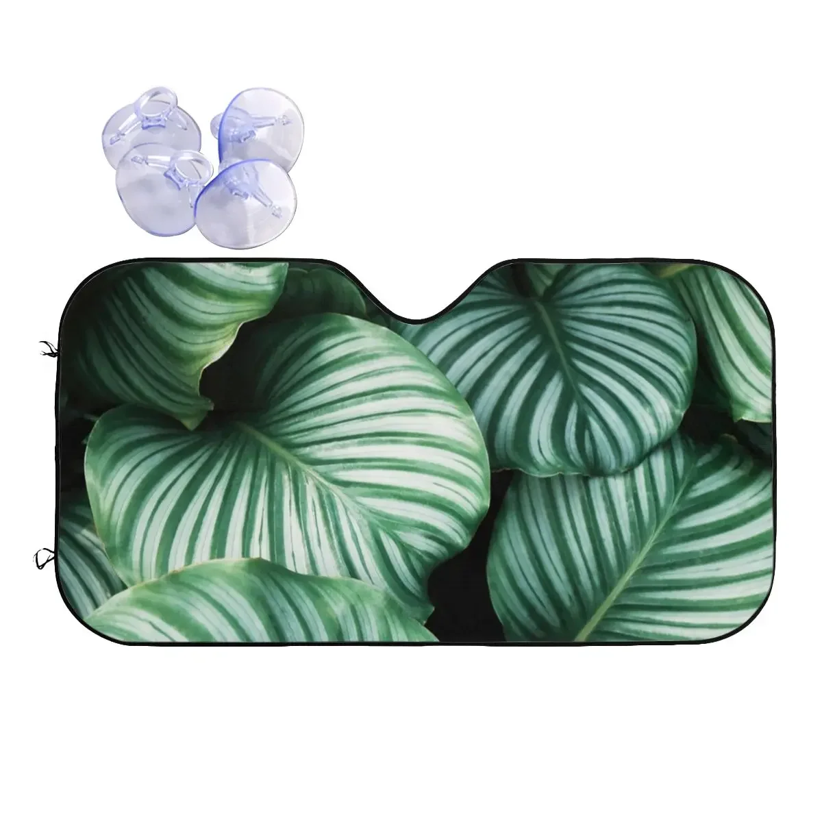 

Leaves Monstera Sunshade Windscreen Jungle Tropical Green Plant Car Front Windshield Window Cover Ice Shield Dust Protection