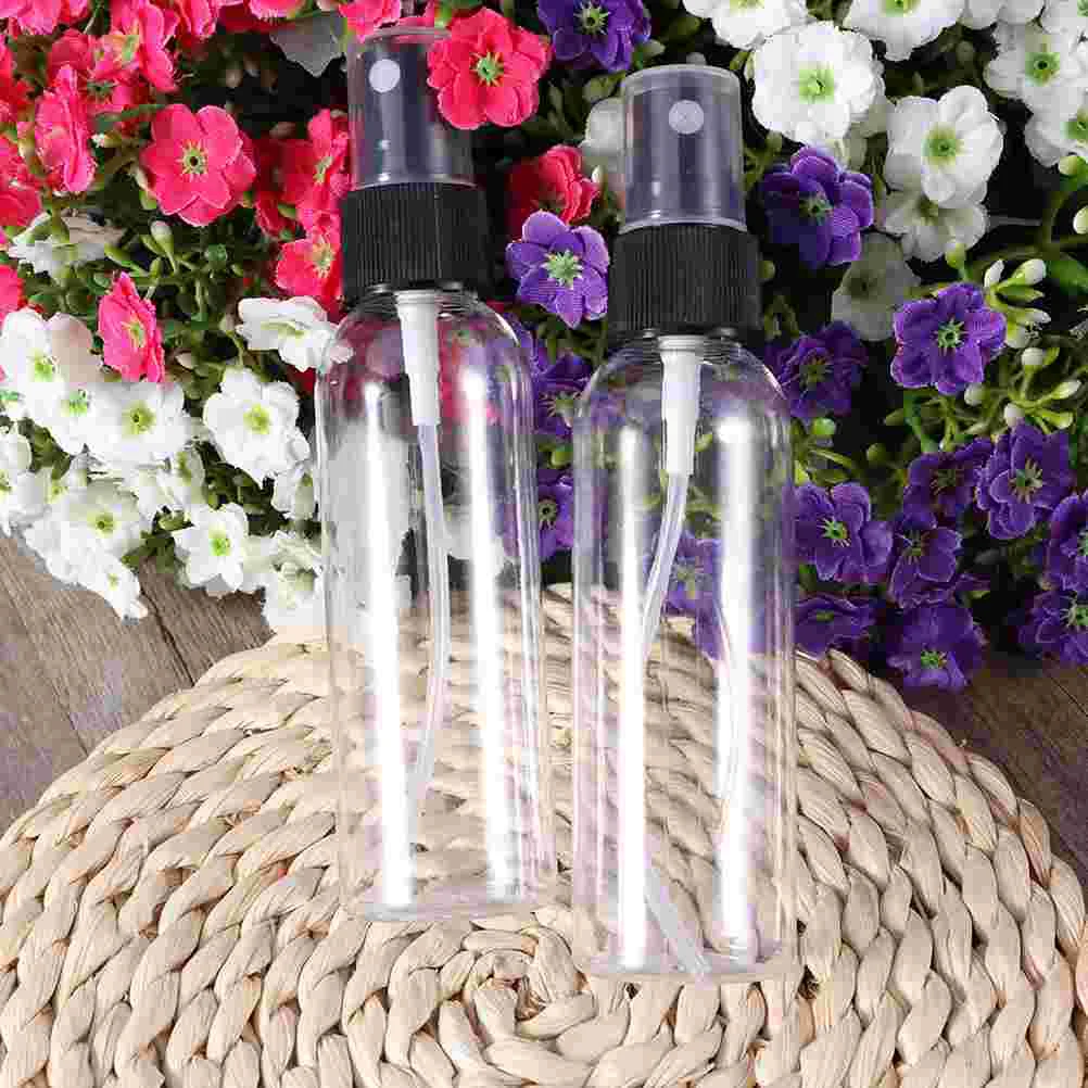 

60ML Transparant Spray Bottle Empty Plastic Makeup Liquid Perfume Mist Atomizer Refillable for Travel (Transparent Bottle Body