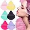Triangle Makeup Sponge Powder Puff Face Body Makeup Soft Cotton Wet Or Dry Face Powder Puff Washable Velvet Makeup Puff Tools