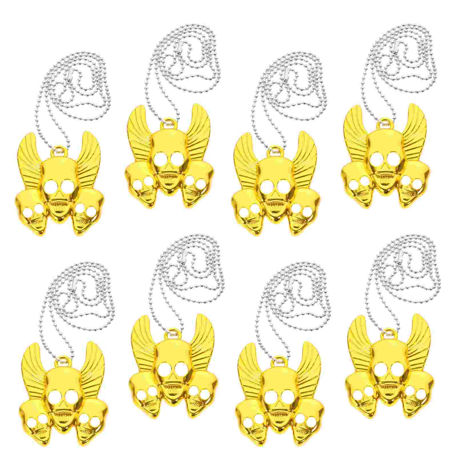 

8 Pcs Necklaces Cool Chain Pendant Jewelry Plastic Decor Gothic Man Women