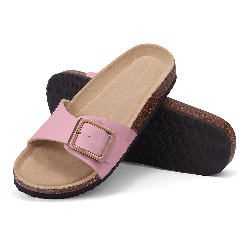 Breathable PVC Sandals With Metal Buckle For Women
