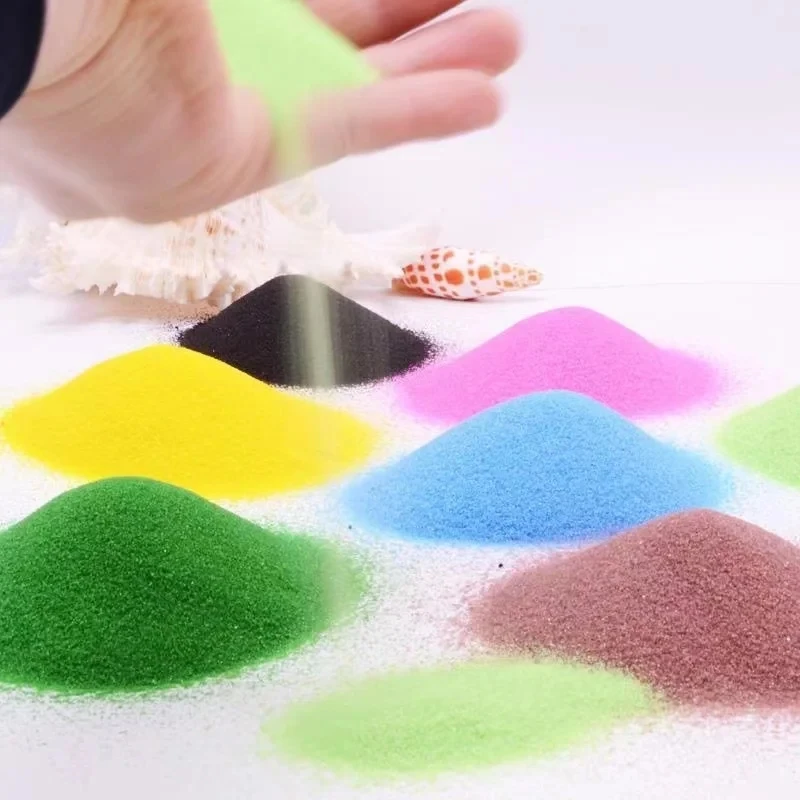 Quartz Sand Landscape Decoration DIY Fairy Garden Artificial Powder Tree Snow Micro Hourglass Sand Table 25g/Pack quartz sand