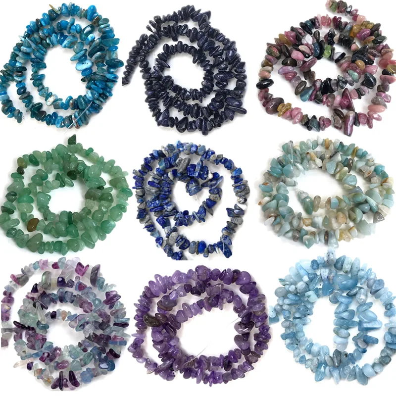 

Natural Chips Stone Beads Irregular Gravel Crystal quartz Beads For Jewelry Making DIY Bracelet Necklace Accessories 16inches