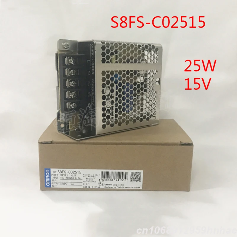 

100% New Genuine For AC100-240V 25W 15V Power Supply For S8FS-C02515 S8FS-C05048