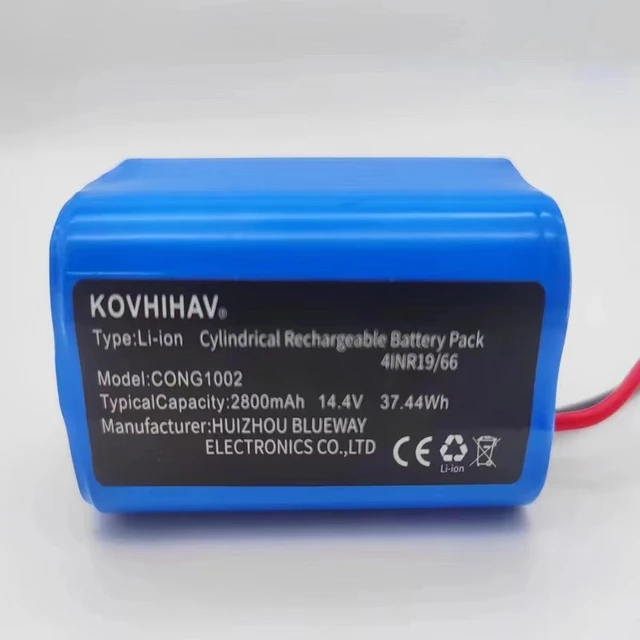 14.4V 2600mAh Batería Repuesto Compatible con Conga Excellence 1090 990 999  950 1790 1990, Batería de Reemplazo para Ikohs Netbot S14 S15, Eufy RoboVac  11 11S 30 35C, Ecovacs Deebot N79 N79S DN622 : : Hogar y cocina