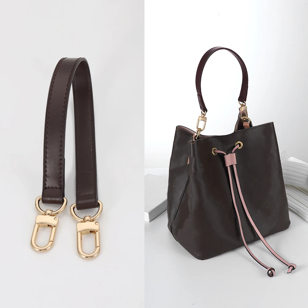 Dark Brown Replacement DIY Bag Straps For LV Speedy 60 90 100 Shoulder Straps Ajustable Crossbody Long Bags Belt Accessories