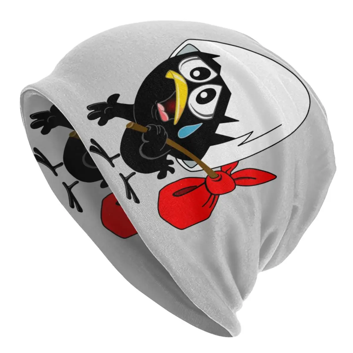 Sad Black Chicken Calimero Beanie Cap Unisex Winter Bonnet Homme Cappelli Per Maglieria Outdoor Comic Cartoon Skullies Berretti Caps