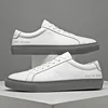 Italian Genuine Leather Men's Shoes 2024 Designer White Shoes Comfy Walking Shoes Lace-up Business Outdoor Zapatos Para Hombre 2