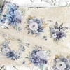 1Roll Recycled  Retro Decorative Autumn PET Tape Scrapbook Ebony Flower DIY MaterialBreeze Stickers Adhesives 60mm*2m 1