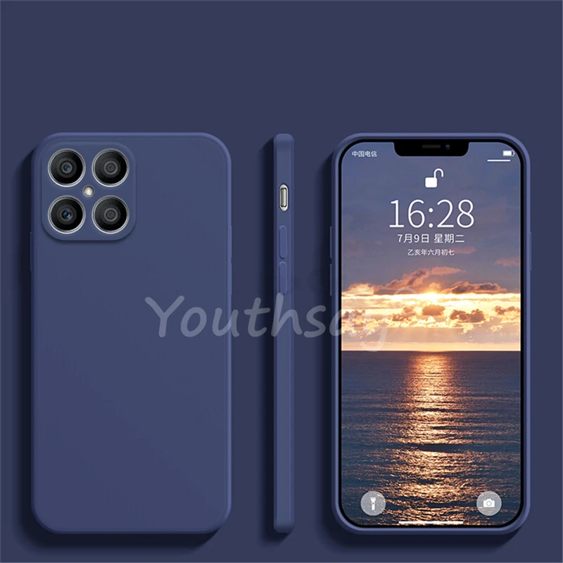 Cover Per Honor X8A (6,75'') Morbida TPU Trasparente + 2 Pellicole In Vetro Temperato 9H, Custodia Protettiva - 2