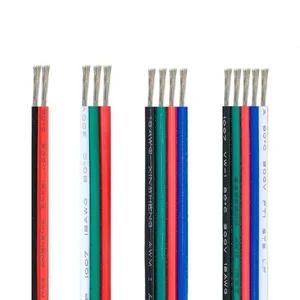 10m Electric Wires 2pin 3pin 4pin 5pin Flexible LED Cable 18 20 22AWG Extension Wire For WS2812B WS2813 5050 RGBW LED Strip