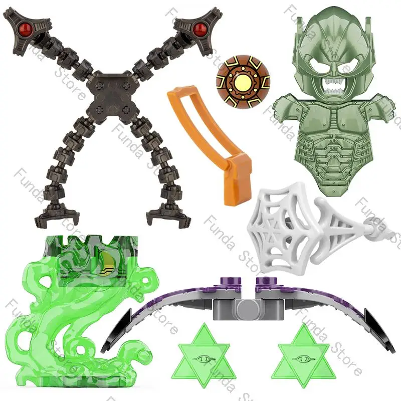 

Single Sell KT1055 Hero Movie Action Figure DIY Weapons Building Blocks Creativity Accessories MOC Bricks Toys For Children Gift