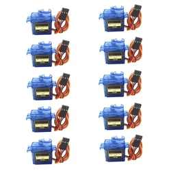Pack of Blue Plastic Servo Motors for Remote - Controlled Helicopters (10Pc 180 Blue)