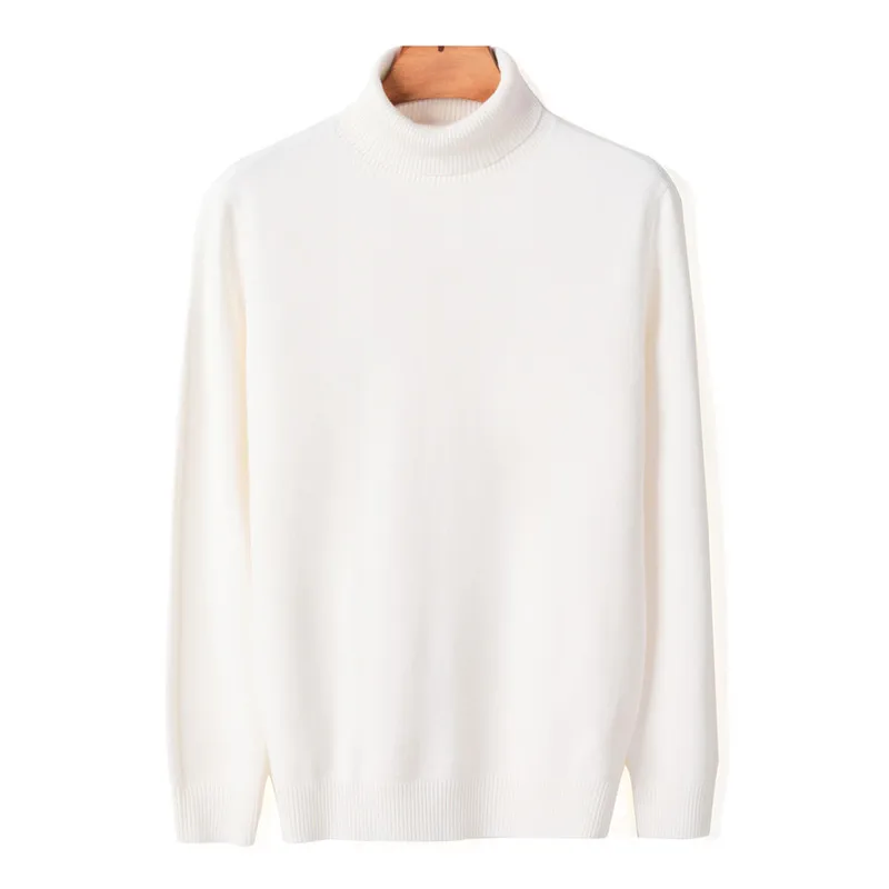 2024 New Autumn Winter Men's Warm Turtleneck Sweater High Quality Fashion Casual Comfortable Pullover Thick Sweater Male Brand