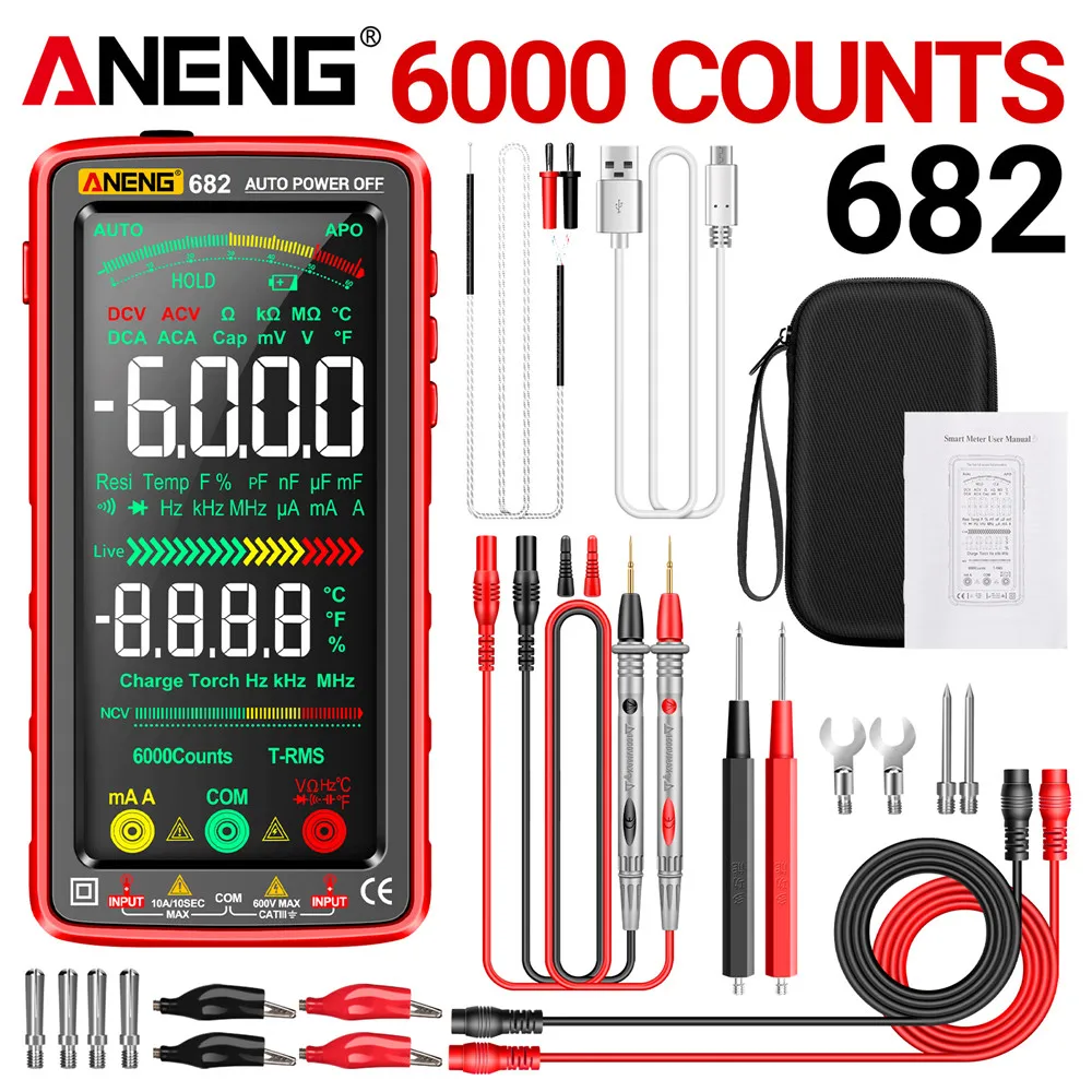  Rechargeable Smart Digital multimeter 6000 Counts