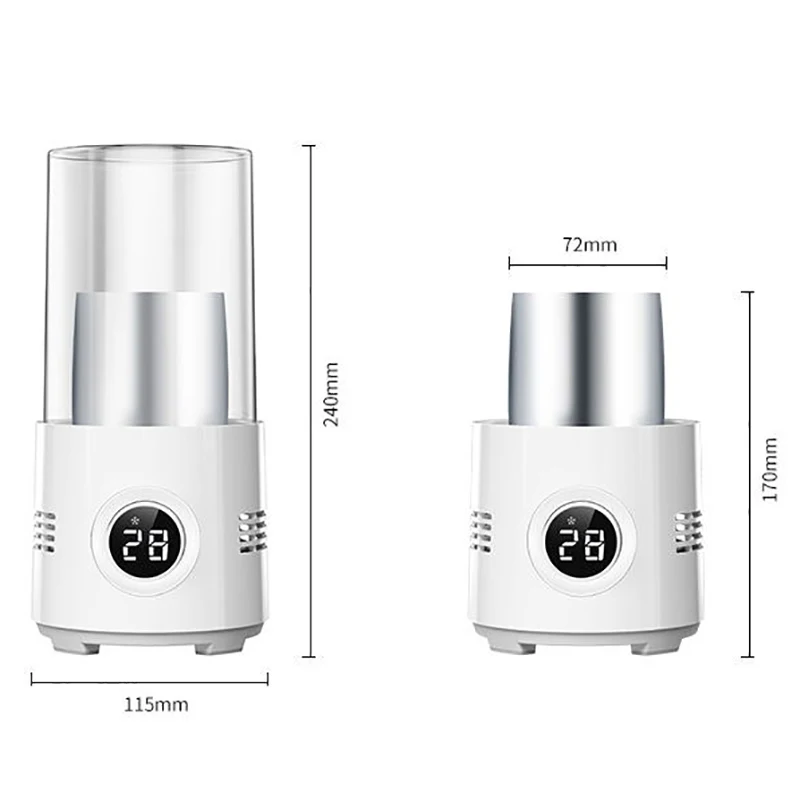 2 in 1 Fast Cooling Cup Heater Cup Electric Cooler Pop Cans Beverage Coffee Milk Warmer Drinks Holder Warmer Mug Cooler