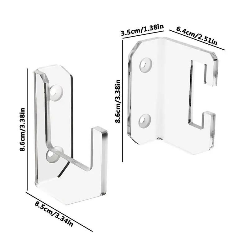 Swords Display Hanger Horizontal Lightsaber Stand Wall Mount Swords Wall Holder Lightsaber Wall Stand Clear Acrylic Display Rack 6