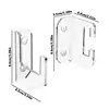 Swords Display Hanger Horizontal Lightsaber Stand Wall Mount Swords Wall Holder Lightsaber Wall Stand Clear Acrylic Display Rack 6