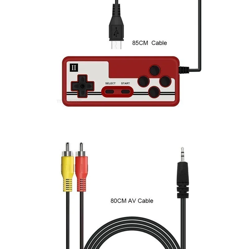 8-Bit Video Game Console 2.4 Inch LCD Retro Built-in 500 games Portable Mini Game PlayerAV Handheld Game Console For Kids Gift
