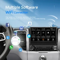 Podofo 2 + 64G 1Din Android autoradio 7 ''écran rétractable Autoradio GPS Navigation Carplay Android Auto WIFI EQ type-c USB BT 5