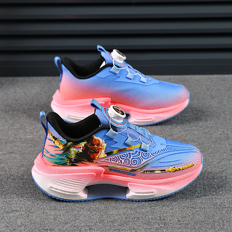 Basketball Shoes For Kids Lightweight Non-slip Breathable Mesh_voghion.com