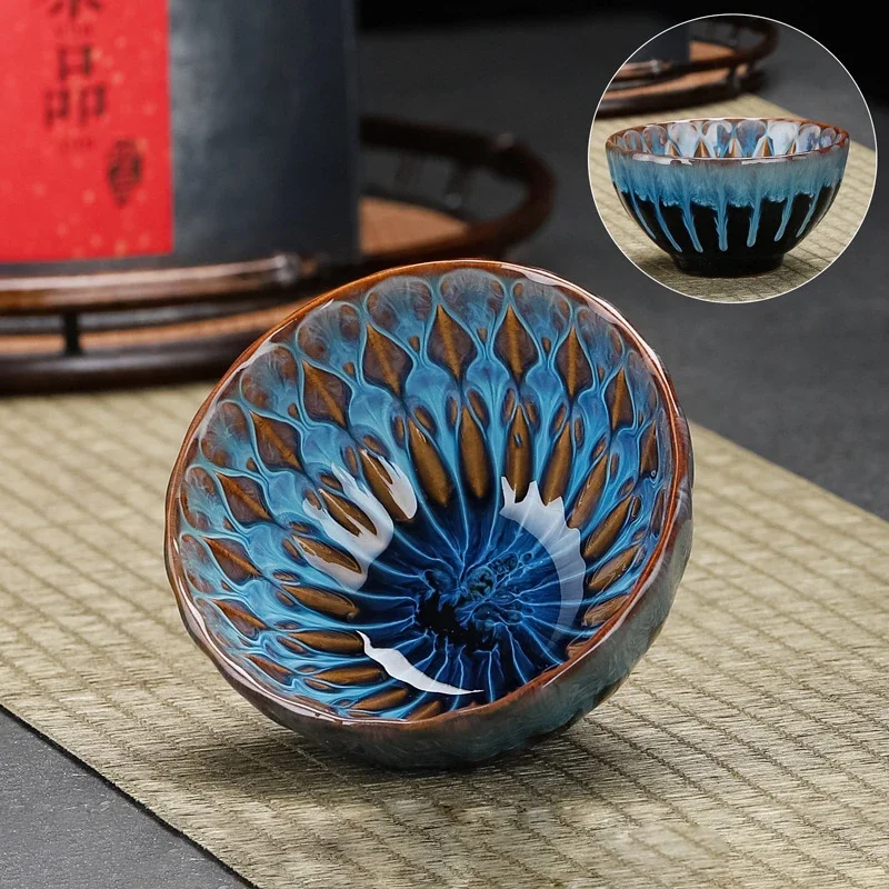 1 Chinese style tea cup, kiln transformed ceramic tea cup, Kung Fu household afternoon cup coffee cup espresso cups coffee cup,tea cup,coffee mug