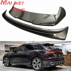  RIDELF 2 Pièces pour Audi - Q8 (4MN) [2018-2019] Aluminium  Barre Transversale De Galeries,Porte-Bagages de Voiture Externes  Accessoires,3/Black Silver