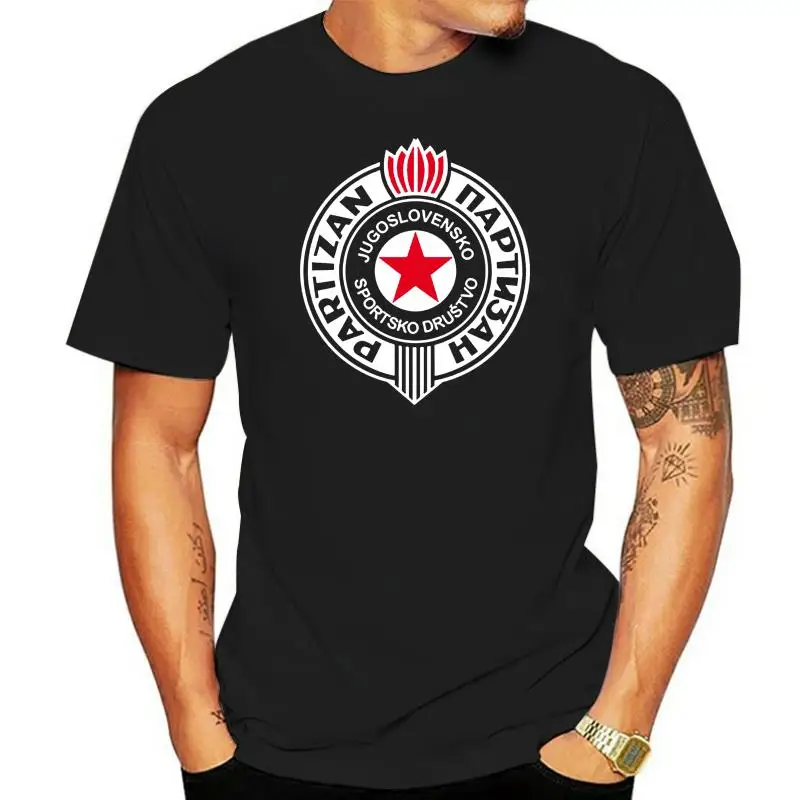 

Белградская Мужская и Женская Повседневная футболка PARTIZAN, футболка на заказ