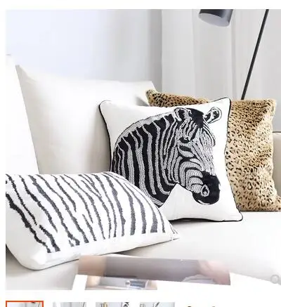 

Zebra patterned leopard pillowcase with leopard pattern fur hug pillowcase design sample room sofa cushion cover