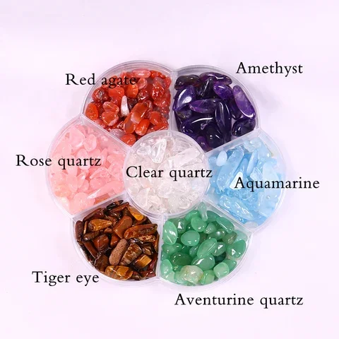 

Natural crystal gravel energy gemstone 7 Chakra mineral Amethyst Rose quartz Irregular Shape collection teaching specimen