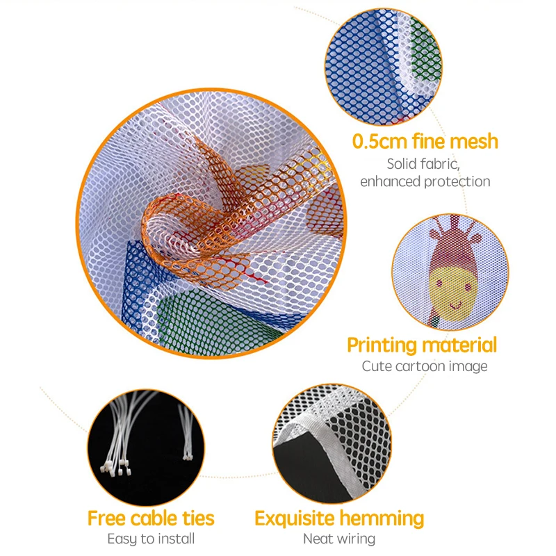 2m,3m,4.5m Durable Baby Stair Safety Net Baby Safety Barrier Protection Child Stair Barrier Child Stair Barrier Baby Safety Gate