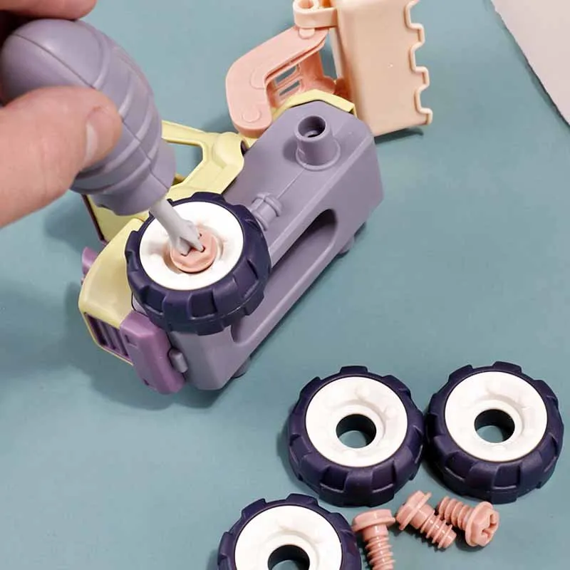 어린이 분해 조립 엔지니어링 차량 파기 차량, DIY 미니어처 자동차 모델, 교육용 어린이 소년 플라스틱 장난감