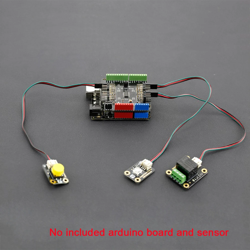 DFRobot Gravity I2C to GPIO  IO Ȯ , V2.0 , Arduino UNO Leonardo 16  IO Ʈ, ׷̵