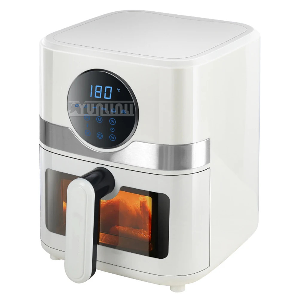Household Multifunctional Air Fryer 6L Intelligent Oil-free Visualization Electric Frying Oven 5