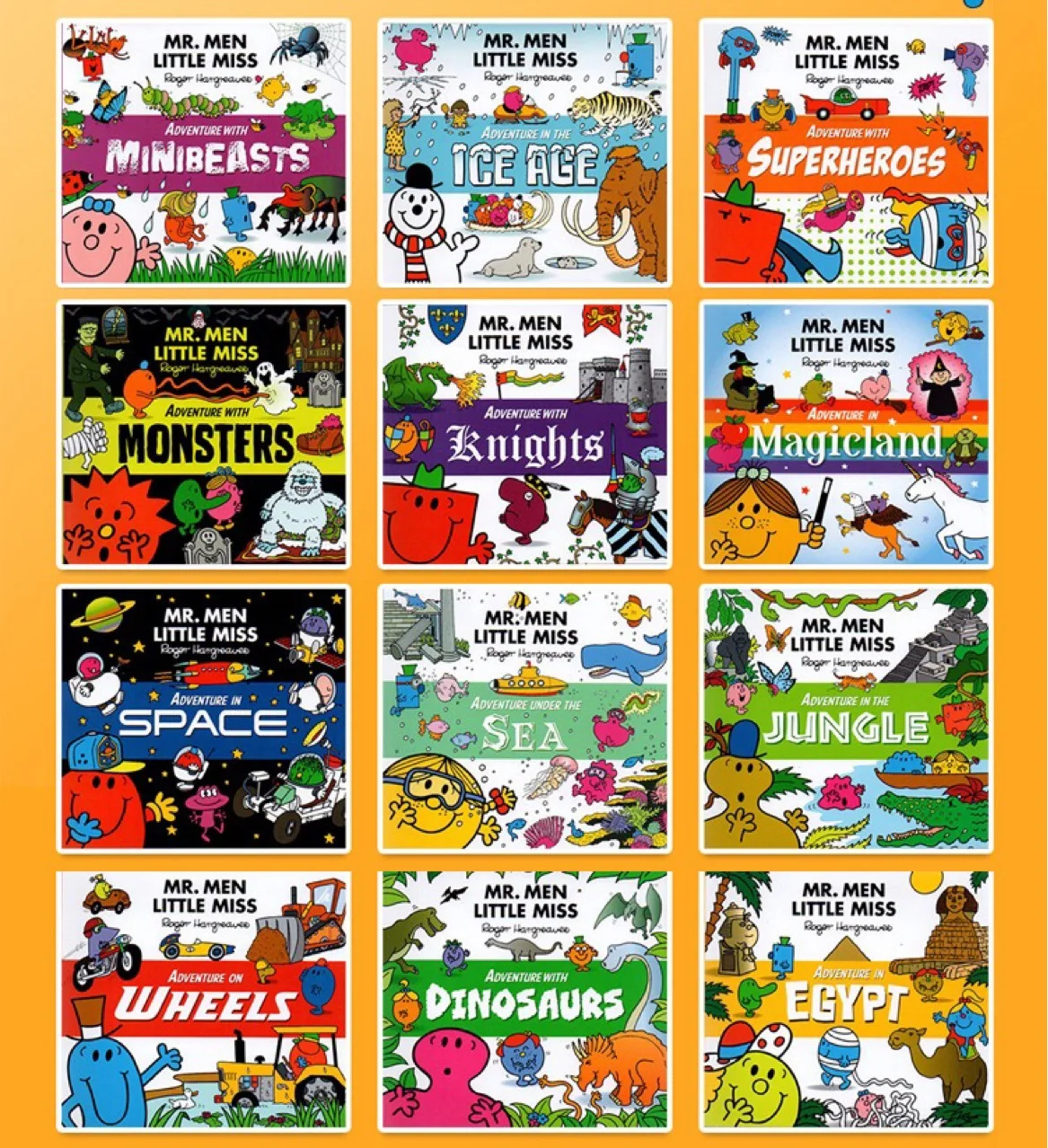 12PCS/Set Mr. Men Little Miss Adventures Collection Children