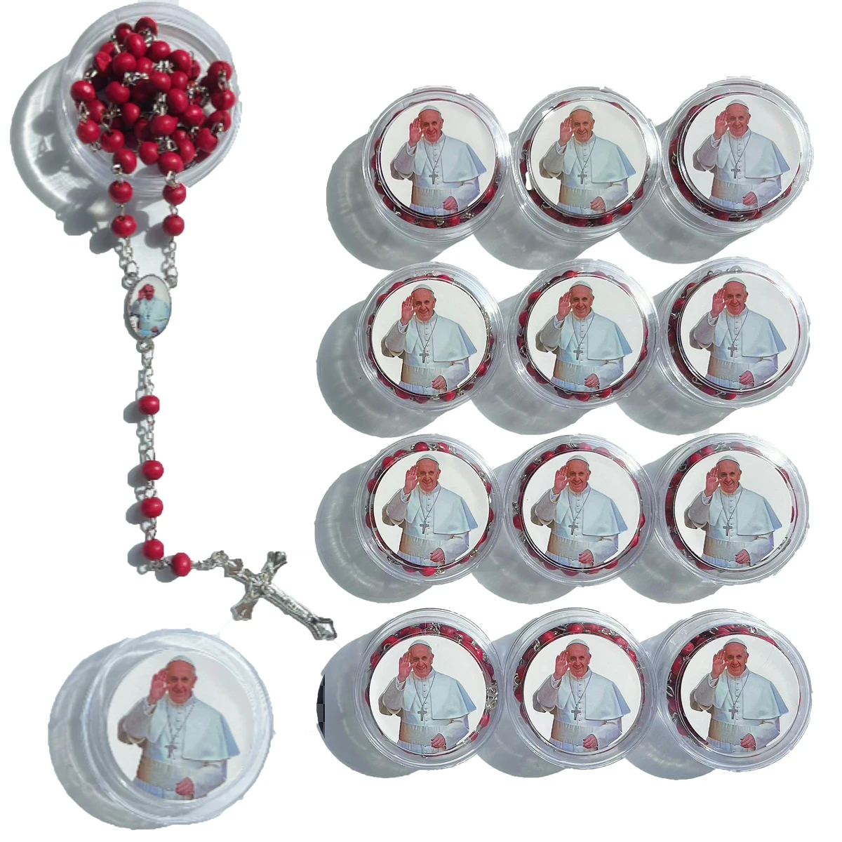 Pope Francis Rose Rosary Set 1